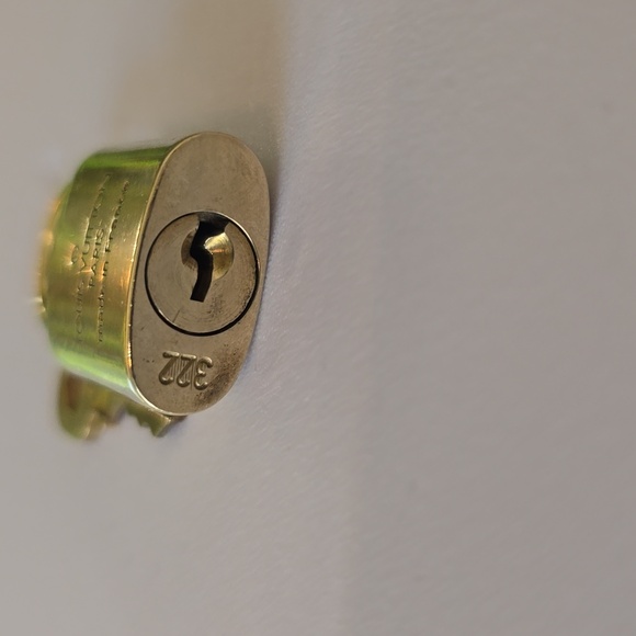 Louis Vuitton Gold Padlock & Key Set #322 Authentic LV Lock - Picture 7 of 8